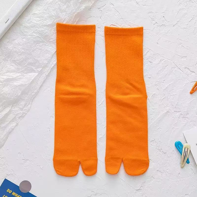 Candy Color Mid-Calf Tabi Sock - đánh giá và giá Toe Sock Split