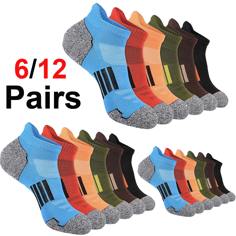 6/12 Pairs Men Vibrant Multico - đánh giá và giá Ankle Sock Low Cut